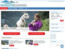 Tablet Screenshot of norgesbooking.de